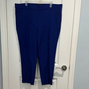 Deep Blue Straight-Leg Work Pants